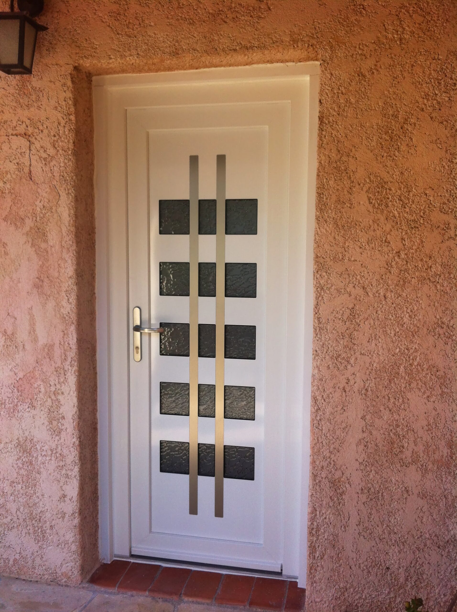 Porte blindée vitrages