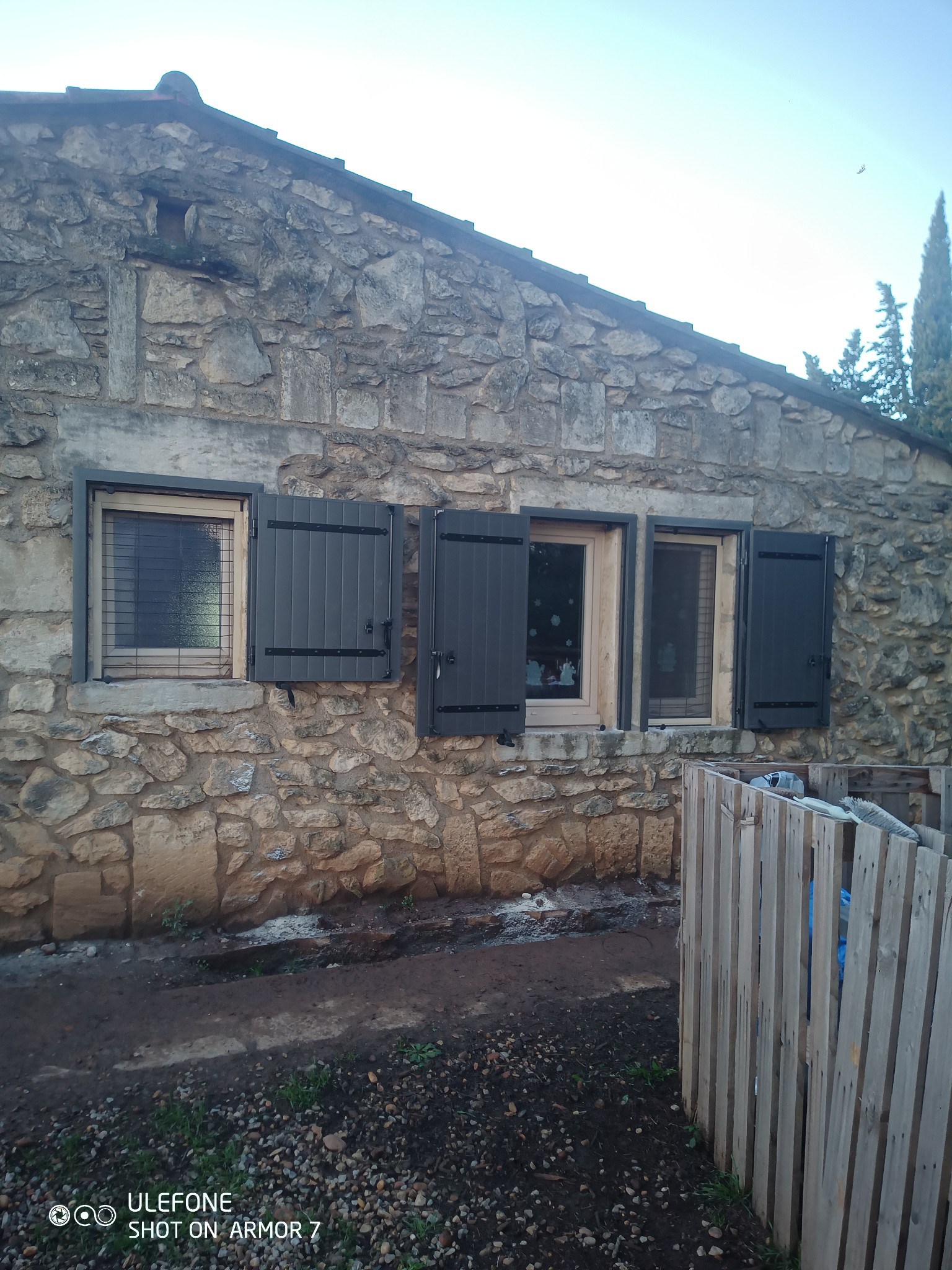 Installation volets battants